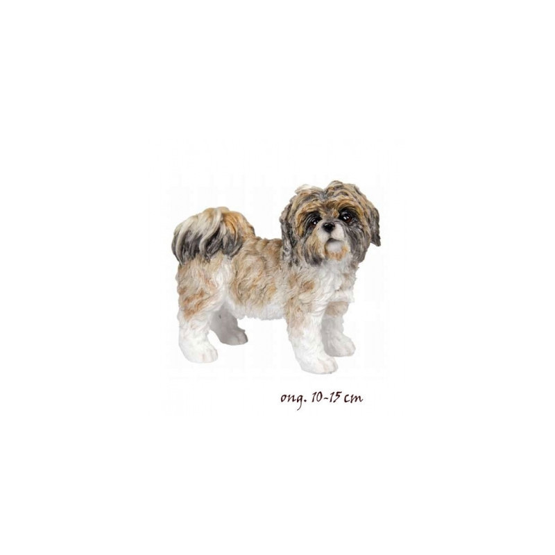 Animaux-Bois-Animaux-Bronzes propose Chien Shizu brun figurine animaux LP11610