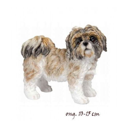 Animaux-Bois-Animaux-Bronzes propose Chien Shizu brun figurine animaux LP11610