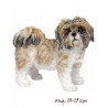 Animaux-Bois-Animaux-Bronzes propose Chien Shizu brun figurine animaux LP11610