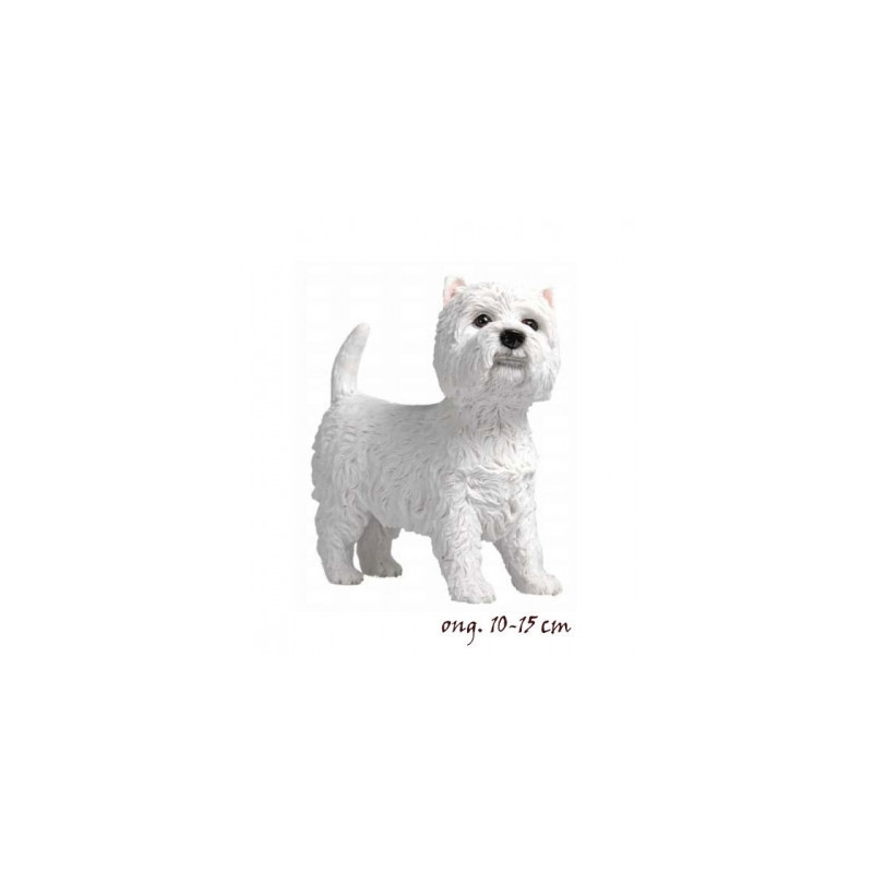 Animaux-Bois-Animaux-Bronzes propose Chien Westy figurine animaux LP13383