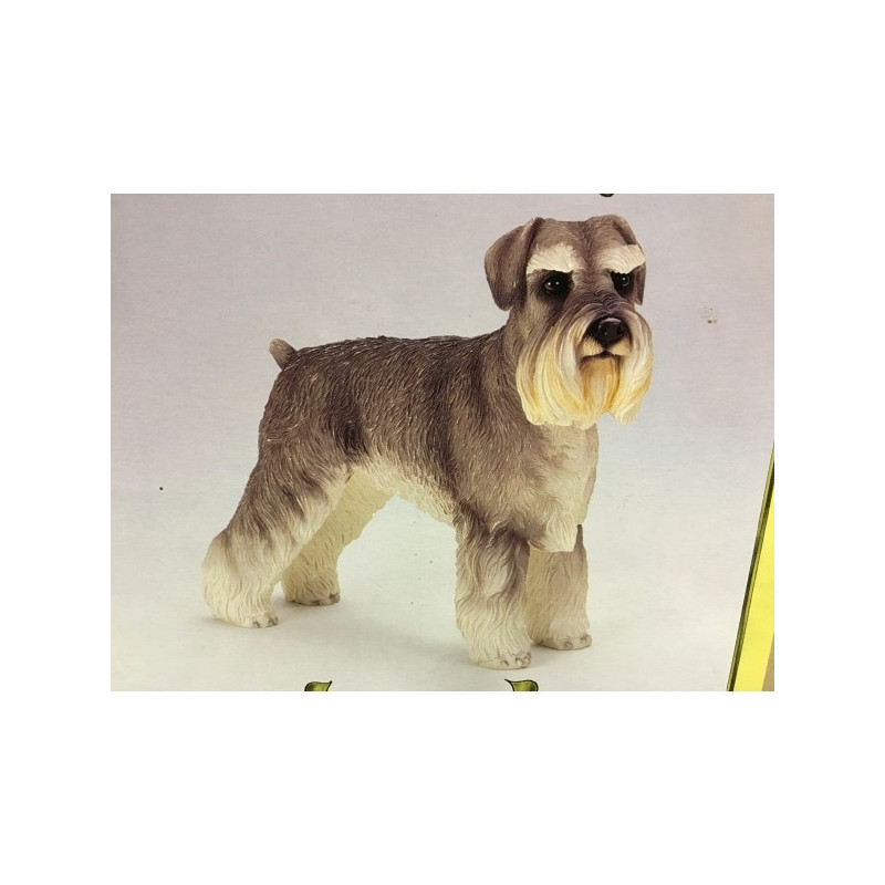 Animaux-Bois-Animaux-Bronzes propose Chien Schnauzer figurine animaux LP14183