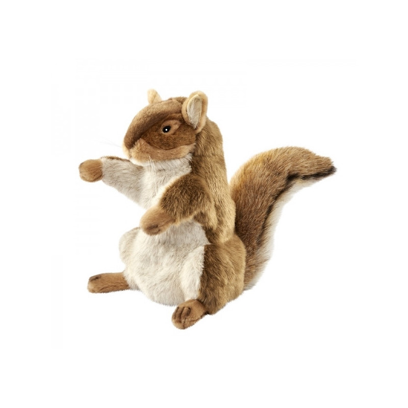 marionnette à main peluche réaliste écureuil -7162