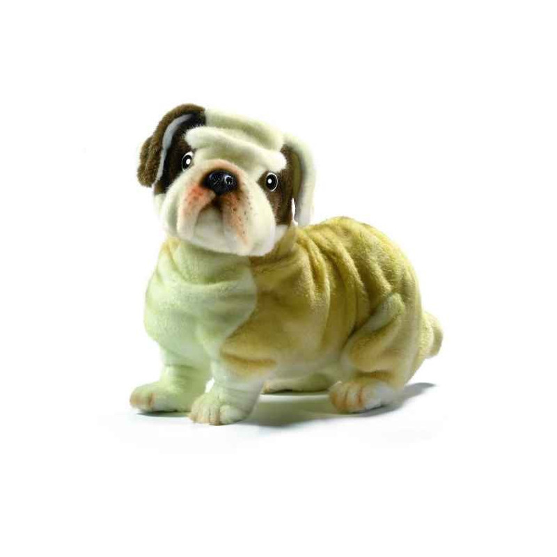 Animaux-Bois-Animaux-Bronzes propose Chien Bulldog 30cm peluche animalière 5271