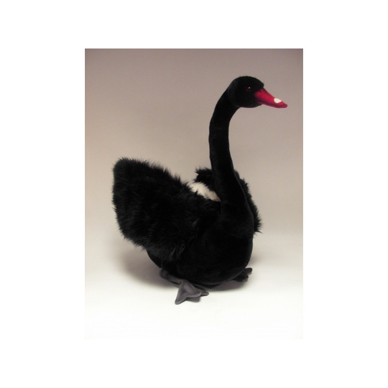 Décoration OiseauxCycne noir 45cmh peluche animalière -4084 Anima