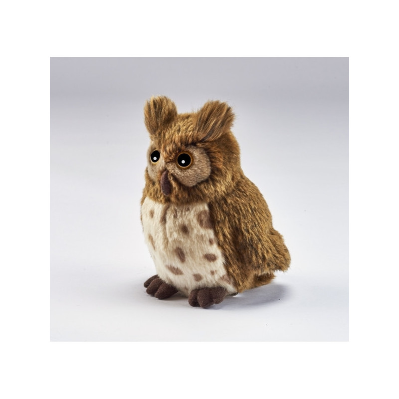 Décoration OiseauxHibou 18cmh peluche animalière -1695 Anima