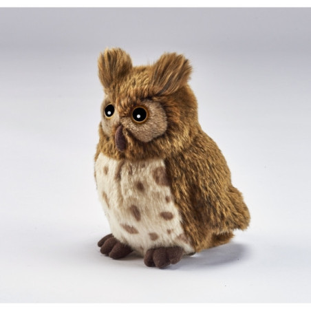 Décoration OiseauxHibou 18cmh peluche animalière -1695 Anima