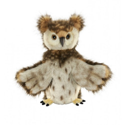 Décoration OiseauxHibou marionnette à main peluche animalière -7159 Anima