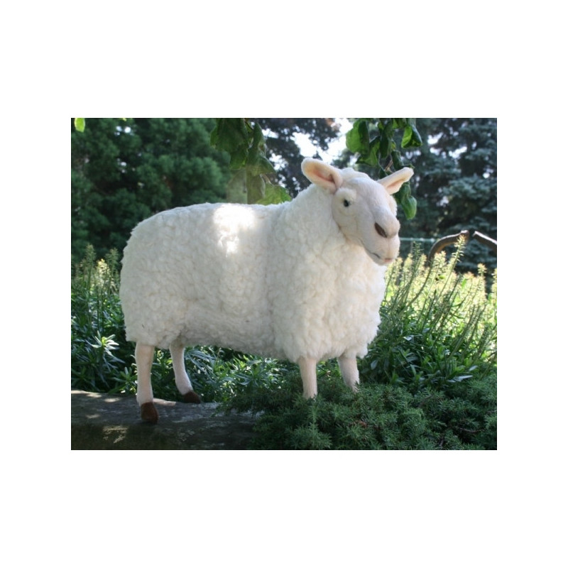 Décoration animaux Automate mouton peluche animalière -0344