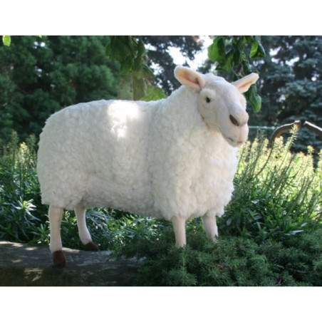 Décoration animaux Automate mouton peluche animalière -0344