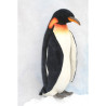 Décoration animaux Automate manchot empereur + bébé peluche animalière -0310