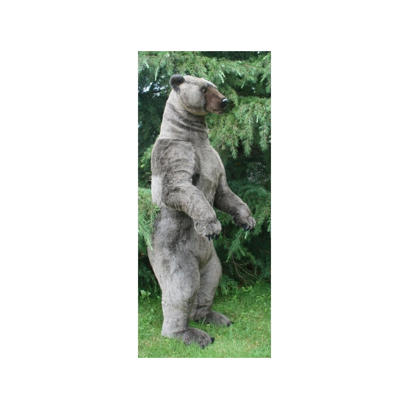 Décoration animaux Automate grizzly dressé peluche animalière -0195