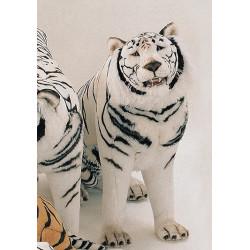 Félin Piutre Tigre blanc de sibérie 200 cm assis peluche -2529 (2)