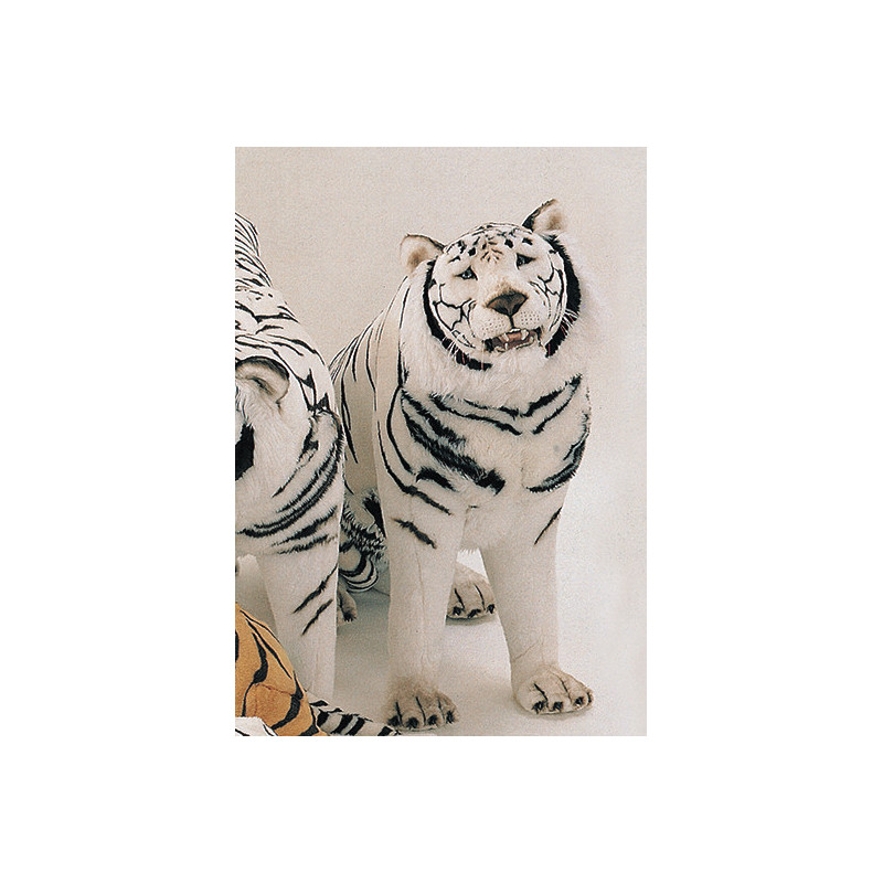 Félin Piutre Tigre blanc de sibérie 200 cm assis peluche -2529