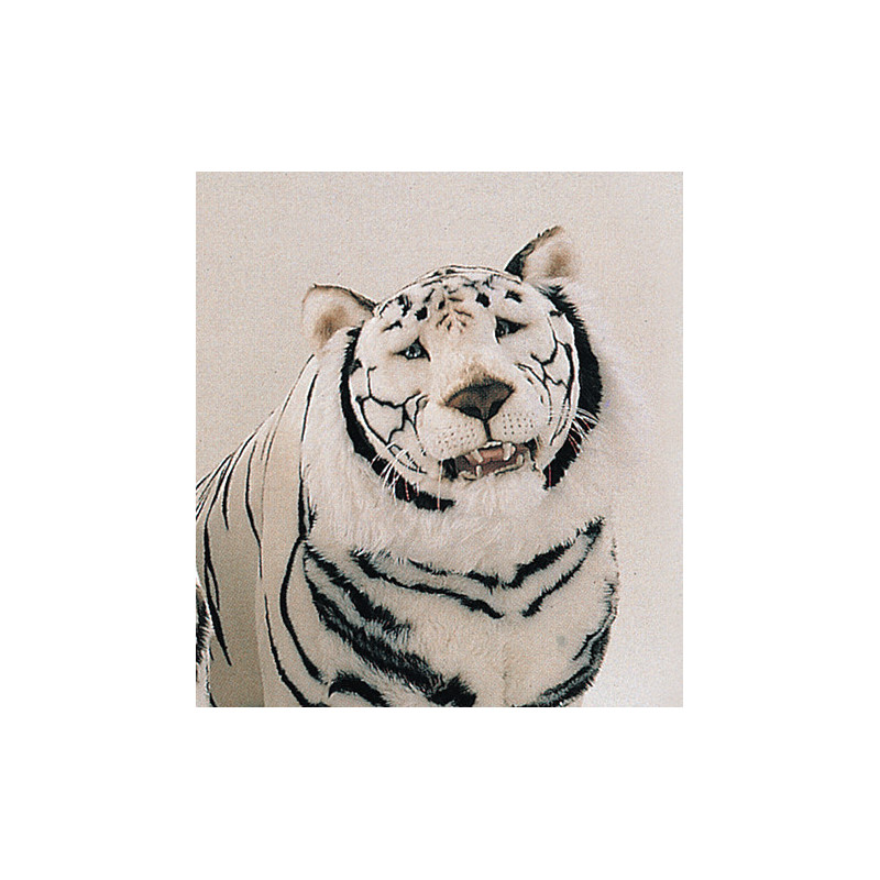 Félin Piutre Tigre blanc de sibérie 200 cm assis peluche -2529
