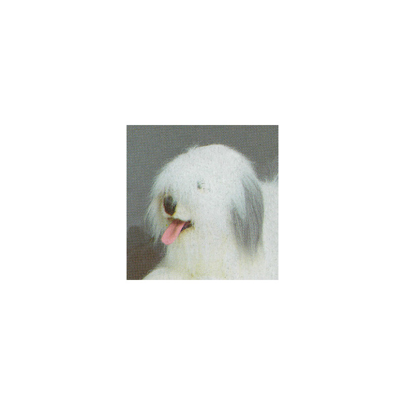 Animaux-Bois-Animaux-Bronzes propose Chien berger old english 100 cm peluche animaux allongés réaliste Piutre 3292