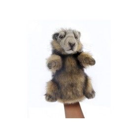 marionnette à main peluche réaliste marmotte -7518
