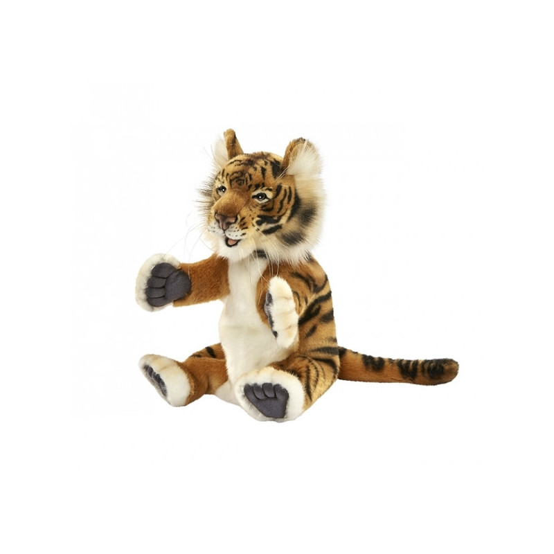 marionnette à main peluche réaliste tigre -4039
