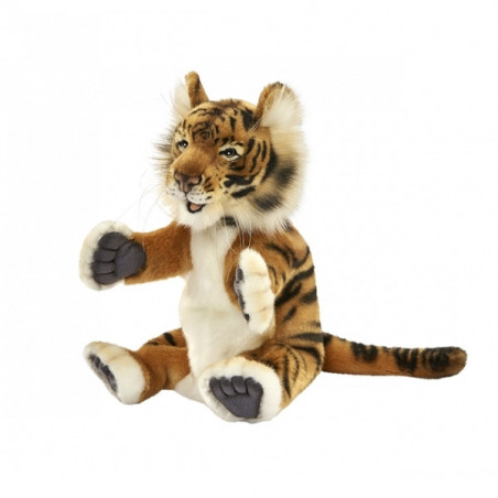 marionnette à main peluche réaliste tigre -4039