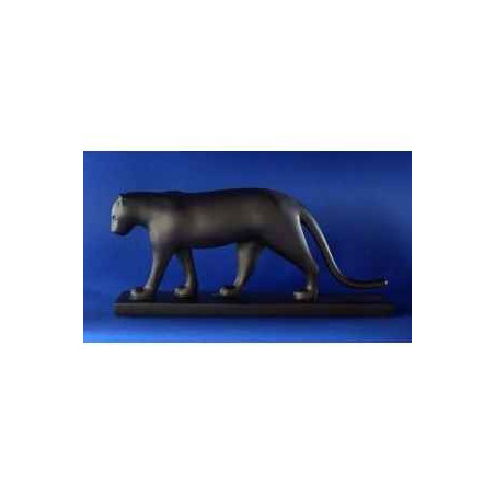 Décoration Statue résine Statuette Panthère noire Pompon POM08