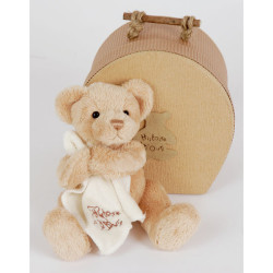 Animaux-Bois-Animaux-Bronzes propose Coffret peluche ours et doudou -ho1401