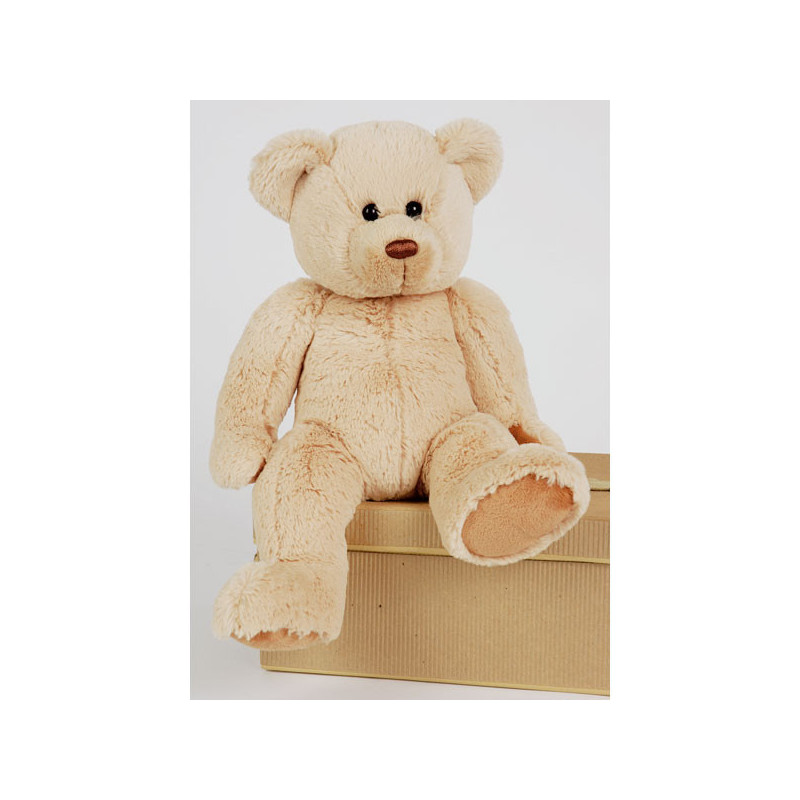 Animaux-Bois-Animaux-Bronzes propose Peluche Ours naissance beige -ho1940