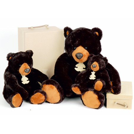 Peluche Ours noir moyen modèle -ho1067