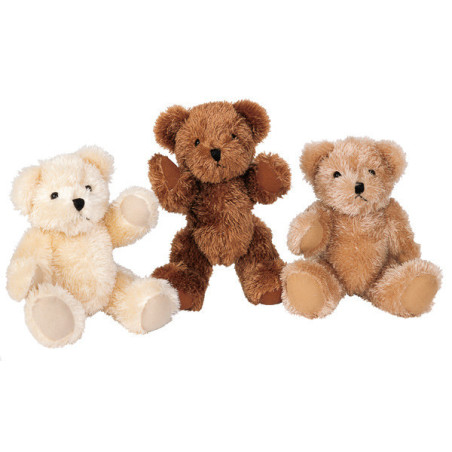 Peluche Ours articulés petit modèle lot de 3 -ho1061