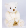 Animaux-Bois-Animaux-Bronzes propose Peluche Ours douceur blanc -ho1299