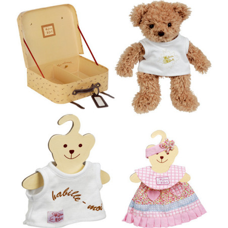 Peluche Ours avec valisette et habit - ho1152