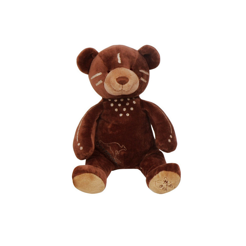 Animaux-Bois-Animaux-Bronzes propose Peluche Ours tatoué Amérindien - ho1166am