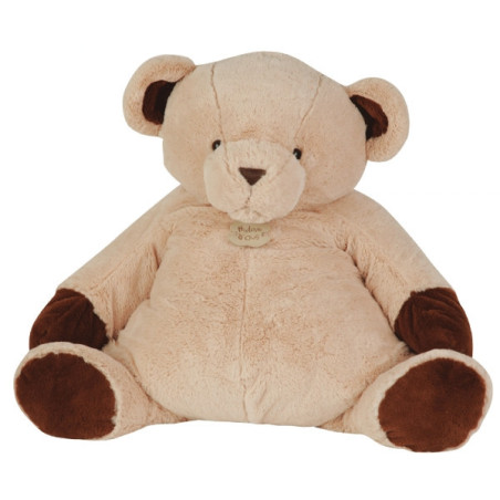 Animaux-Bois-Animaux-Bronzes propose Peluche ours chocolat au lait 55 cm histoire d'ours 2091