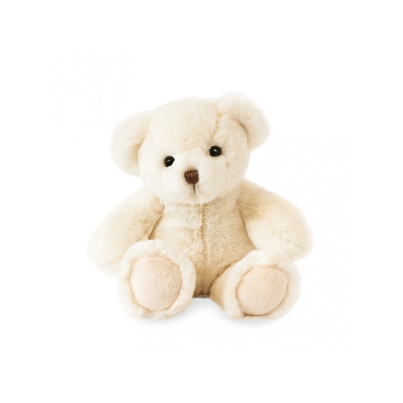 Animaux-Bois-Animaux-Bronzes propose Peluche Ours titours - blanc 27 cm histoire d'ours -2880