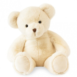 Animaux-Bois-Animaux-Bronzes propose Peluche Ours titours - blanc 50 cm histoire d'ours -2884