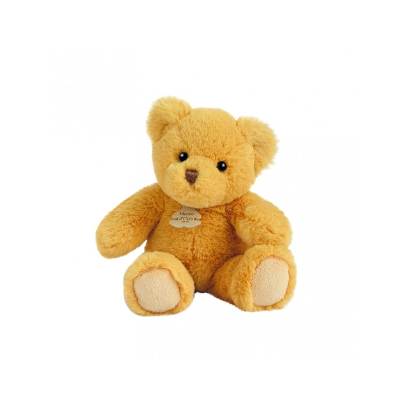 Animaux-Bois-Animaux-Bronzes propose Peluche Ours titours - miel 27 cm histoire d'ours -2905