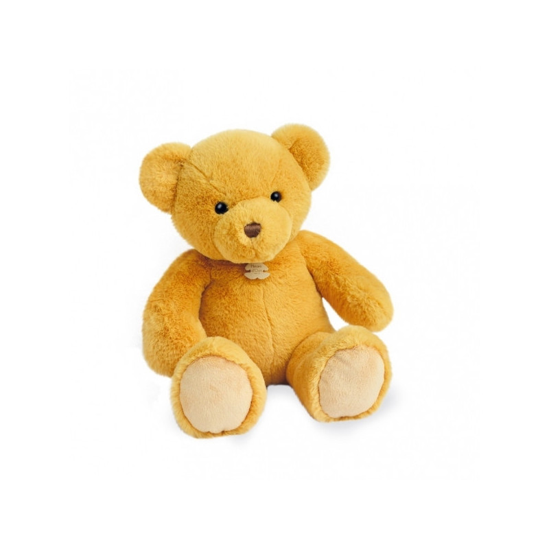 Animaux-Bois-Animaux-Bronzes propose Peluche Ours titours - miel 34 cm histoire d'ours -2906