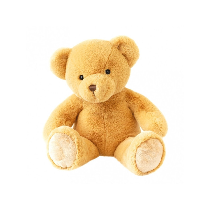 Animaux-Bois-Animaux-Bronzes propose Peluche Ours titours - miel 50 cm histoire d'ours -2907