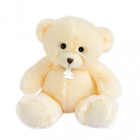 Animaux-Bois-Animaux-Bronzes propose Peluche Ours bellydou - crème 30 cm histoire d'ours -2886