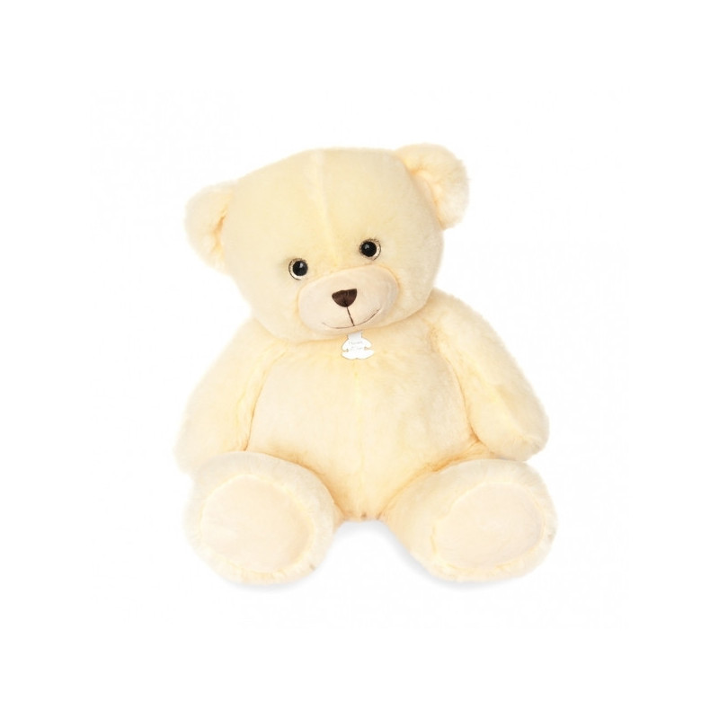 Animaux-Bois-Animaux-Bronzes propose Peluche Ours bellydou - crème 60 cm histoire d\'ours -2892