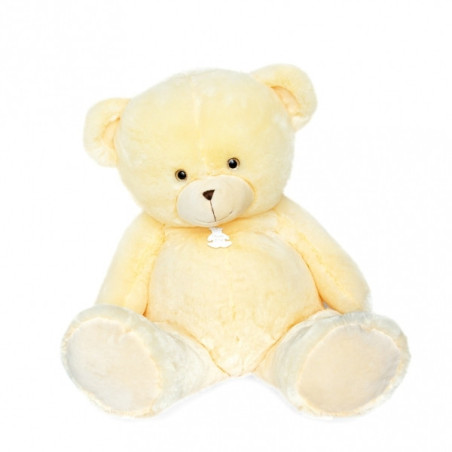 Animaux-Bois-Animaux-Bronzes propose Peluche Ours bellydou - crème 110 cm histoire d'ours -2898