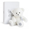 Animaux-Bois-Animaux-Bronzes propose Peluche Ours charms - blanc 24 cm histoire d'ours -2805
