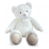 Animaux-Bois-Animaux-Bronzes propose Peluche Ours collection 120 cm - blanc histoire d'ours -DC3416