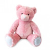 Animaux-Bois-Animaux-Bronzes propose Peluche Ours collection 120 cm - rose sorbet histoire d'ours -DC3462