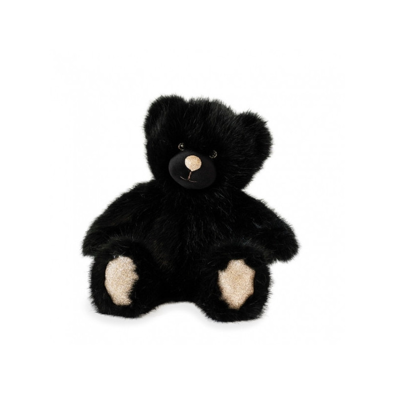 Animaux-Bois-Animaux-Bronzes propose Peluche Ours collection 40 cm - noir histoire d'ours -DC3455