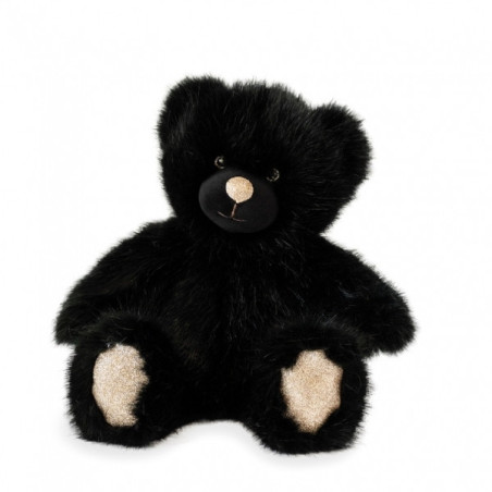 Animaux-Bois-Animaux-Bronzes propose Peluche Ours collection 40 cm - noir histoire d'ours -DC3455