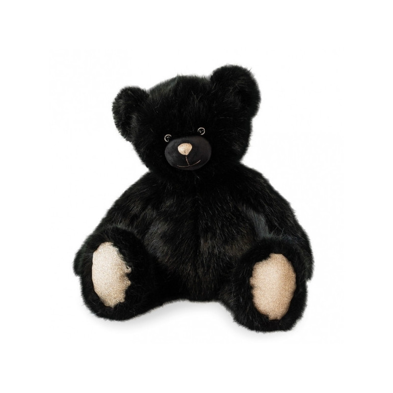 Animaux-Bois-Animaux-Bronzes propose Peluche Ours collection 60 cm - noir histoire d'ours -DC3458