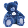 Animaux-Bois-Animaux-Bronzes propose Peluche Ours collection 60 cm - bleu nuit histoire d'ours -DC3412