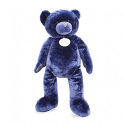 Animaux-Bois-Animaux-Bronzes propose Peluche Ours collection 200 cm - bleu nuit histoire d'ours -DC3421