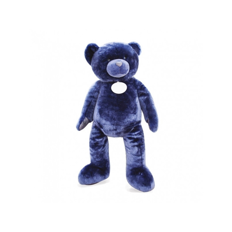 Animaux-Bois-Animaux-Bronzes propose Peluche Ours collection 200 cm - bleu nuit histoire d'ours -DC3421