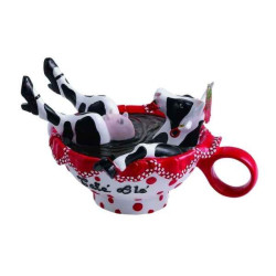 Animaux de la ferme Vache Cafe Ole CowParade résine taille M