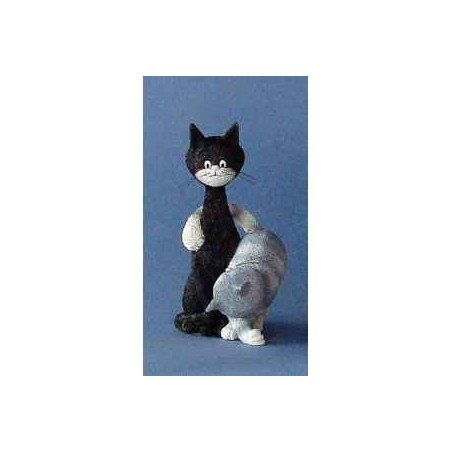 Animaux-Bois-Animaux-Bronzes.com propose Chat Dubout La Charmeuse -DUB52